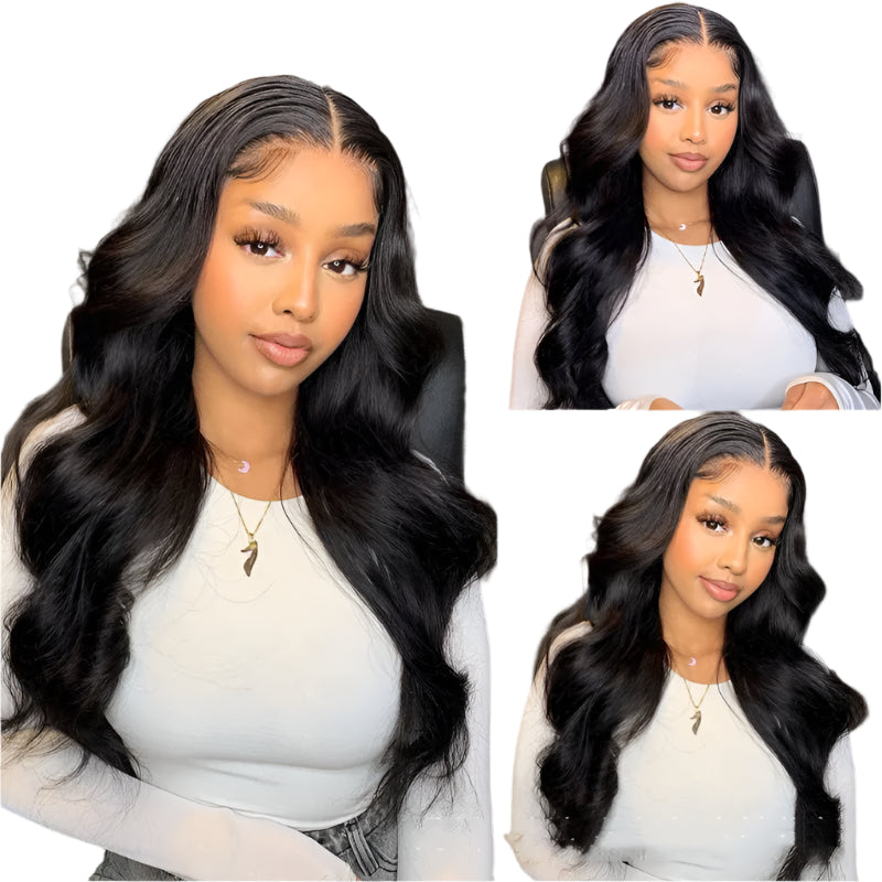 Long Hair Body Wave Lace Wig displayed on a mannequin, available for online purchase in Atlanta at Pettyphia.

